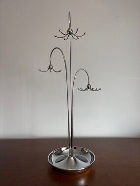Umbra Silver Metal Jewelry Tree Stand